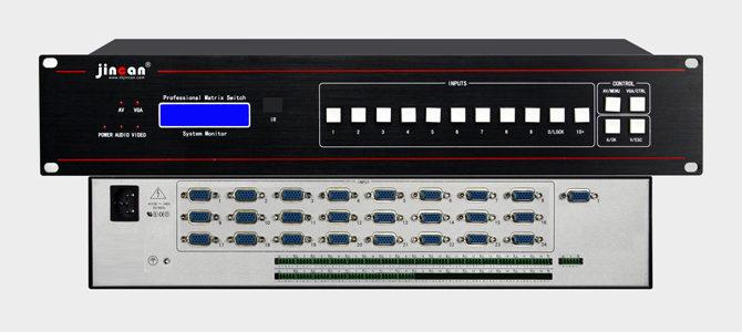 自动VGA加音频切换器24进1出大图